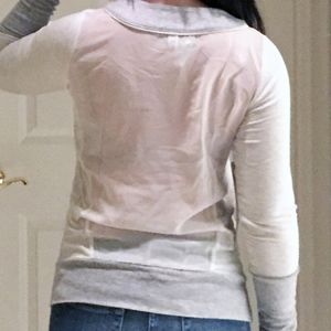 ALO Yoga Long Sleeve Mesh Back Top - Size S